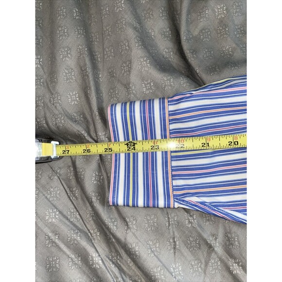 VTG Brooks Brothers Shirt Mens Large L Blue Stripes Country Club Made in USA - Picture 11 of 13